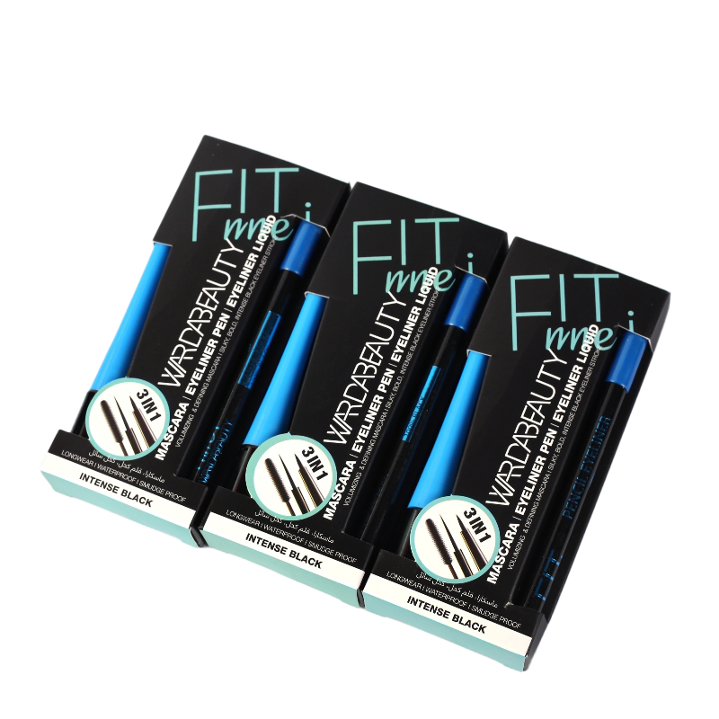 Ward Beauty FIT Eye Makeup Essential Kit – Mascara, Eyeliner & Kajal Combo