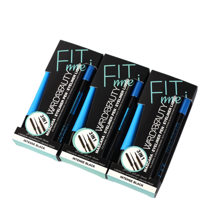 Ward Beauty FIT Eye Makeup Essential Kit – Mascara, Eyeliner & Kajal Combo