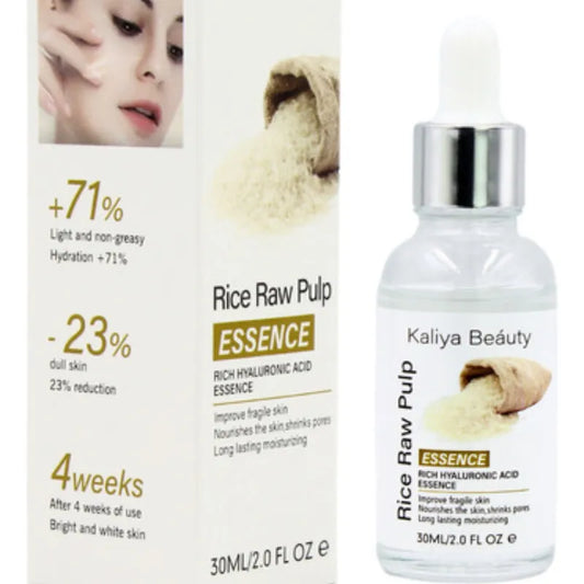 Kaliya Beauty Rice Raw Pulp Essence – Hyaluronic Acid Brightening & Hydrating Serum (30ml)