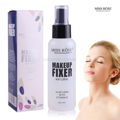 Miss Rose Natural Makeup Fixer Spray – Aloe Vera & Vitamin-E (100ml)